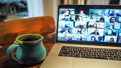 calendar virtual support group mug