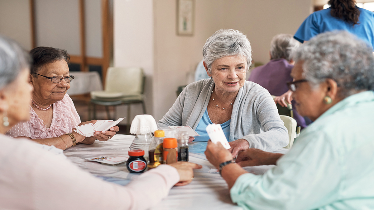 Residents Enjoying Amenities